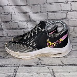 Nike Womens Zoom Win Flow 6 SE BQ9266-001 Black Athletic Running Shoes Size 7.5